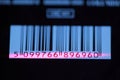 Barcode with laser strip Royalty Free Stock Photo