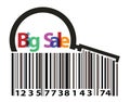 Barcode with magnifying