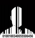 Barcode And Man 4 Royalty Free Stock Photo