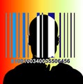 Barcode And Man 6 Royalty Free Stock Photo