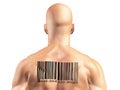 Barcode Man Royalty Free Stock Photo