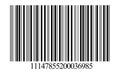 Barcode.Barcode vector.A simple black barcode like it is used on nearly all products Royalty Free Stock Photo