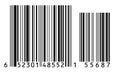Barcode.Barcode vector.A simple black barcode like it is used on nearly all products Royalty Free Stock Photo