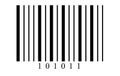 Barcode.Barcode vector.A simple black barcode like it is used on nearly all products