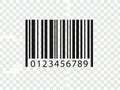 Barcode with numbers Royalty Free Stock Photo