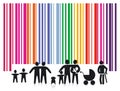 Barcode persons Royalty Free Stock Photo