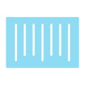 Barcode Pixel Perfect Vector Silhouette Icon 48x48. Simple Minimal Pictogram