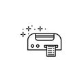 Barcode printer icon. Element of qr code and barcode icon