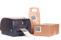 Barcode printer and packaging boxes