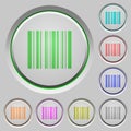 Barcode push buttons Royalty Free Stock Photo