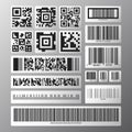 Barcode and scan code set