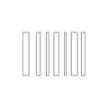 Barcode scan tag outline icon. Signs and symbols can be used for web, logo, mobile app, UI, UX Royalty Free Stock Photo
