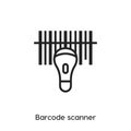 Barcode scanner icon vector. barcode scanner icon vector symbol illustration. Modern simple vector icon for your design.