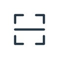 barcode scanner icon vector from ecommerce user interface concept. Thin line illustration of barcode scanner editable stroke.