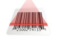 Barcode scanner illustration Royalty Free Stock Photo