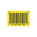 Barcode scanner label template design vector Royalty Free Stock Photo