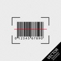 Barcode Scanning Icon - Vector Illustration - Isolated On Transparent Background