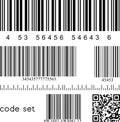 Barcode set Royalty Free Stock Photo
