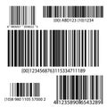 BarCode Set Vector. Universal Product Scan Code.