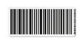 Barcode sticker, black and white vertical stripes Royalty Free Stock Photo