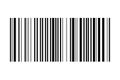 Barcode sticker template isolated on white background. Bar code mockup. Visual data digital representation with product Royalty Free Stock Photo