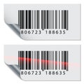 Barcode stickers Royalty Free Stock Photo