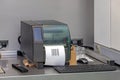 Barcode Stickers Printer Royalty Free Stock Photo