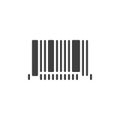 Barcode strip vector icon