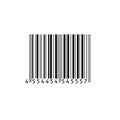 Barcode. Vector barcode. Macro photograph of a bar code. Royalty Free Stock Photo