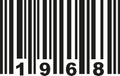 Barcode 1968 vector