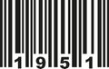 Barcode 1951 vector