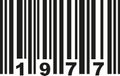 Barcode 1977 vector Royalty Free Stock Photo