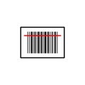 Barcode vector design template illustration Royalty Free Stock Photo