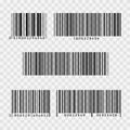 Barcode vector flat icon. Bar code sign. Thin line symbol Royalty Free Stock Photo