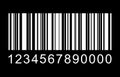 Barcode vector icon. Bar code for web flat design. Isolated illustration Royalty Free Stock Photo
