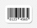 Barcode vector icon numbers vector bar code label