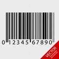 Barcode - Vector Illustration - Isolated On Transparent Background