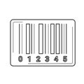 Barcode line icon. Royalty Free Stock Photo