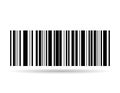 Barcode vector shadow icon. Bar code for web flat design. Isolated illustration Royalty Free Stock Photo