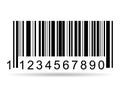 Barcode vector shadow icon. Bar code for web flat design. Isolated illustration Royalty Free Stock Photo