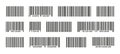 Barcodes collection. Black label barcode for product identification, grocery price tag, supermarket distribution system