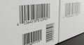 Barcodes on White Boxes Royalty Free Stock Photo