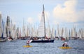 Barcolana regatta in Trieste Royalty Free Stock Photo