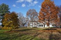 Scenic rural campus of Bard College, Dutchess County, New York Royalty Free Stock Photo