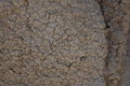 Close-up of cracked soil in the Bardenas Reales, desert in southeast Navarra, Spain.