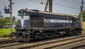 Bardhaman, India- April 21, 20122: A WDM diesel locomotive of the Indian Railways.