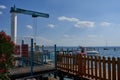 Bardolino, Italy - July 11, 2022 - the Bardolino yachting yards on Lake Garda on a summer afternoon Royalty Free Stock Photo