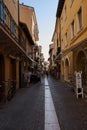 Bardolino, Italy - July 11, 2022 - the historic center of Bardolino on Lake Garda on a summer afternoon