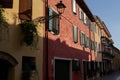 Bardolino, Italy - July 11, 2022 - the historic center of Bardolino on Lake Garda on a summer afternoon