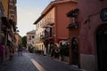 Bardolino, Italy - July 11, 2022 - the historic center of Bardolino on Lake Garda on a summer afternoon